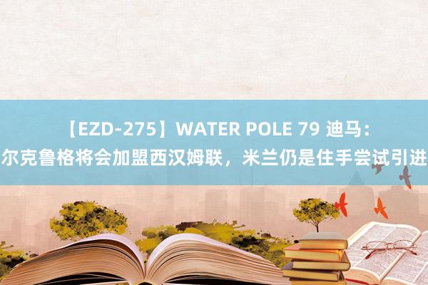 【EZD-275】WATER POLE 79 迪马：菲尔克鲁格将会加盟西汉姆联，米兰仍是住手尝试引进他