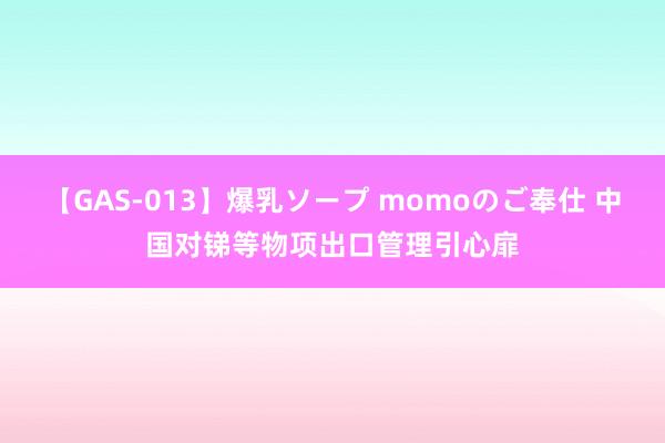 【GAS-013】爆乳ソープ momoのご奉仕 中国对锑等物项出口管理引心扉