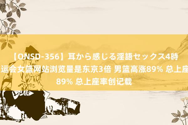 【ONSD-356】耳から感じる淫語セックス4時間 巴黎奥运会女篮网站浏览量是东京3倍 男篮高涨89% 总上座率创记载