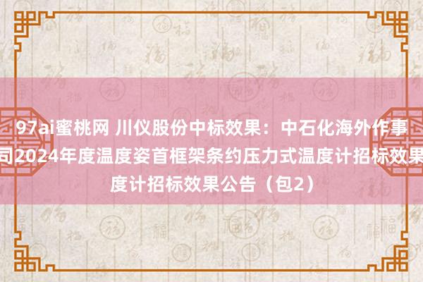 97ai蜜桃网 川仪股份中标效果：中石化海外作事武汉有限公司2024年度温度姿首框架条约压力式温度计招标效果公告（包2）